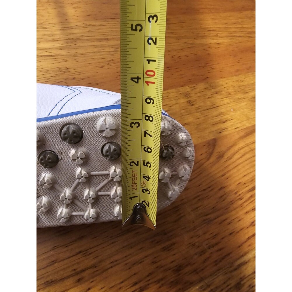 Ashworth Cardiff ADC Spikeless Golf Shoes White Blue Men's Size 10.5 Leather - Picture 10 of 13